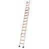 Escalera extensible de 2 tramos de fibra de vidrio 12+12 Peldaños