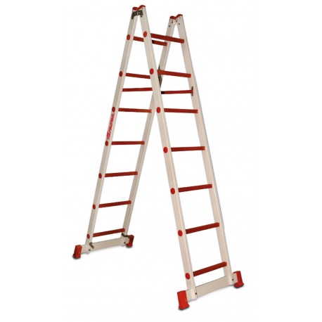 Escalera de doble subida de fibra de vidrio 2TFVT-12