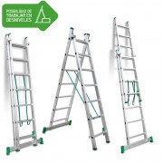 Escalera de bricolaje de 2 tramos ES-DOBLE7 7+7 Peldaños