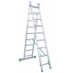 Escalera de bricolaje de 2 tramos ES-DOBLE9 9+9 Peldaños