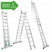 Escalera de bricolaje de 2 tramos ES-DOBLE10 10+10 Peldaños