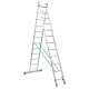 Escalera de bricolaje de 2 tramos ES-DOBLE12 12+12 Peldaños
