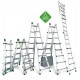 Escalera telescópica multiusos de uso doméstico 6+6 Peldaños ES-TELE3X4