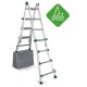 Escalera telescópica multiusos de uso doméstico 8+8 Peldaños ES-TELE4X4