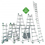 Escalera telescópica multiusos de uso doméstico 10+10 Peldaños ES-TELE5X4