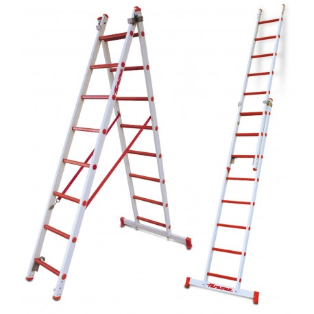 Escalera multiuso de 2 tramos de fibra de vidrio 2TFVC
