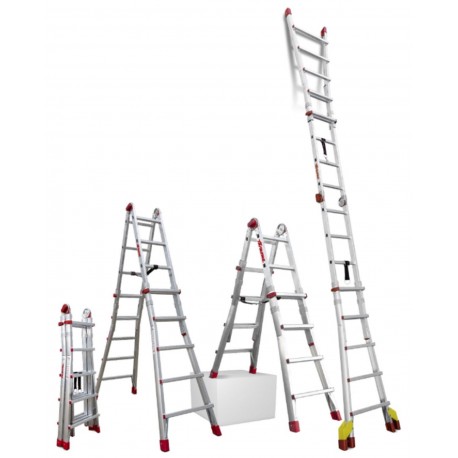 Escalera telescópica de aluminio multiusos súper profesional TELEST6