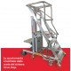Escalera con plataforma y plano de carga eléctrico PICK10 4 Peldaños